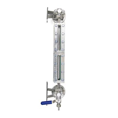 China Flash point of water or oil higher than 65° yuanwang ULB-3-T flat type glass level gauge for water or oil for sale