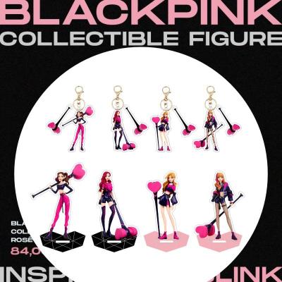 China Europe Kpop Blackpink Key Chain Wholesale Plastic Acrylic Standee for sale