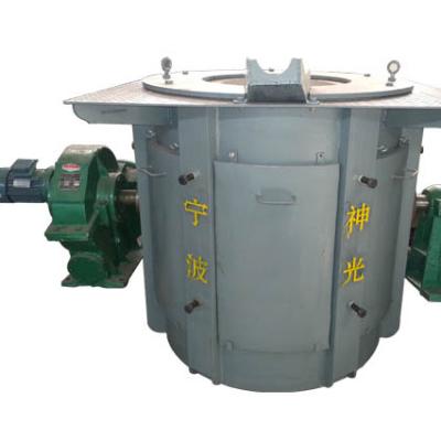 China Factory 1500KG 1.5T KGPS Induction Reducer Steel Case Medium Frequency Furnace For Iron Melting Copper Aluminum Steel for sale