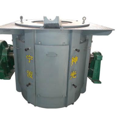 China Factory 400KG 0.4T KGPS Induction Reducer Steel Case Medium Frequency Furnace For Iron Casting Copper Aluminum Steel for sale