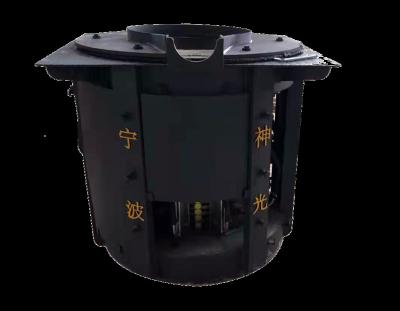 China Factory 1500KG 1.5T IGBT Induction Reducer Steel Case Medium Frequency Furnace for Cast Iron Copper Aluminum Steel for sale