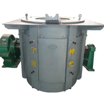 China Factory 750KG 0.75T IGBT Induction Reducer Steel Case Medium Frequency Furnace for Cast Iron Copper Aluminum Steel for sale