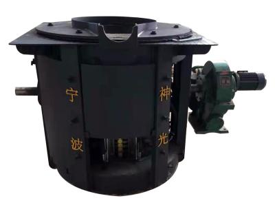 China Factory 500KG 0.5T IGBT Induction Reducer Steel Case Medium Frequency Furnace for Cast Iron Copper Aluminum Steel for sale