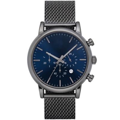 China Hot Selling AR1808 Stainless Steel Chronograph Quartz Waterproof Watch For Men 10atm Black Dial Mens Luxury Stainless Steel Watch for sale