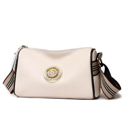 China High quality pure simple leather cross - body bag shoulder bag fashionable handbagblack women's phone men's customization for sale