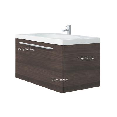 Chine Petite vanité de flottement de salle de bains de conception classique, vanité faisante le coin réglée avec le bassin en céramique blanc à vendre