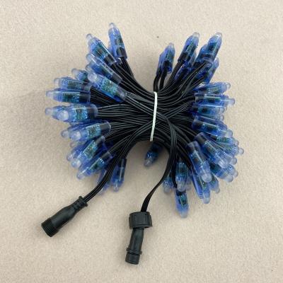 China Architectural 12mm led string Ws2811 12v 12mm rgb pixel light outdoor theme park holiday led pixel light ball module knot string Ip68 for sale