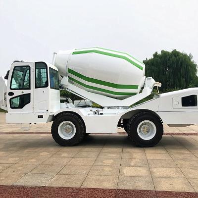 China Construction works SKIN 1-4cbm Self Loading Concrete Mixer Truck Specification for sale