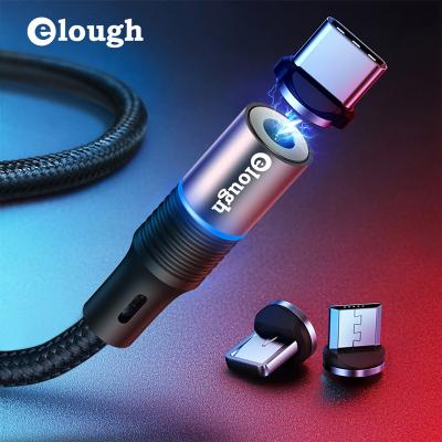 China MP3/MP4 player 2.4a fast charging micro usb charging cable 3 in 1 cable 360 degree rotation magnetic mobile phone data for sale