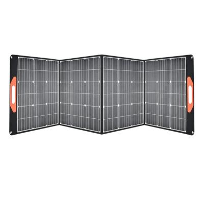 China 900D Polyester Waterproof Fabric Solar Purse With 200w 36v Sunpower Solar Panel 200w Folding Solar Panel With USB Charger for sale