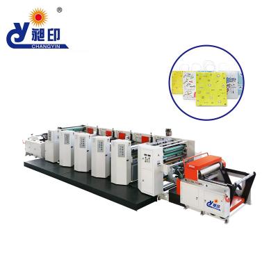 China Flexo Printing Machine ZXYT-41000 Label Flexographic Printer High Speed Digital Printing Machine 4 Color for sale