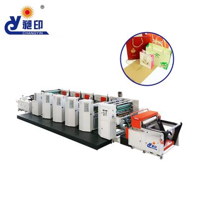 China High Speed Automatic Flexographic Printing Machine ZXYT-41000 4 Color Pocket Bag Printers for sale