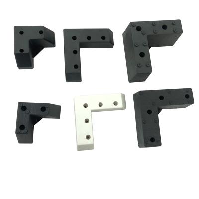 China New contemporary model L shape injection funiture modern square sofa set plastic injection legs furniture parts legs for sale