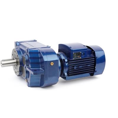 China Material of Construction Shops EF37 Helical Parallel Shaft Speed Reducer Gear Box Gear Speed Reducers Geared Motor for sale