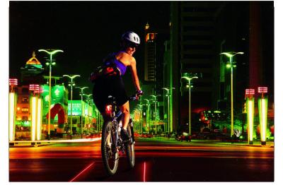 China 8LEDs Rechargeable Bicycle Safety Rear Laser Lights en venta