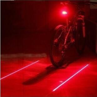 China Bicycle LED Safety Laser Tail Lights 5LEDs en venta