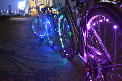 China Mini LED Bicycle Wheel String Lights with Rechargeable Option 2015 NEW Arrival en venta