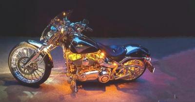 China Motorcycle LED Night Rider Strip Kit 18 Colors RGB 10pcs Strips -With Remote Control en venta