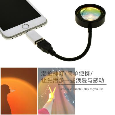 China Multifuctional LED Halo Projection Light Adapt for Android/Apple Phone en venta