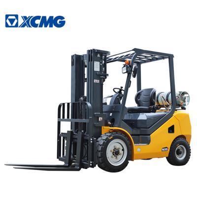 China Construction works XCMG 3 Ton Duel Fuel Forklift FGL30T Gasoline Hydraulic LPG Forklift For Sale for sale