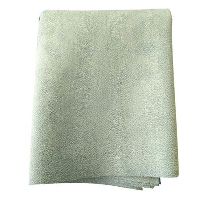 China Durable Blue Ultrafine Fiber Window Cleaning Product Household PU Cloth Microfiber Synthetic Leather Cloth 300g 350gsm for sale