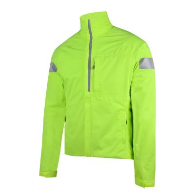 China Breathable Men's Running Jacket Rain Wind Breaker Recycling Reflective Lightweight Waterproof Jacket for sale