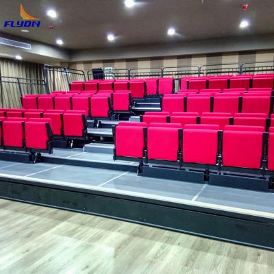 China Large Crowds Capacity Of 200-500 People Retractable Bleacher Seating Optional Flooring Included for sale