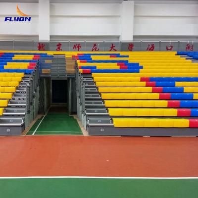 China Foldable Aluminum High Durability Retractable Gym Bleachers For Capacity Of 200-500 People for sale