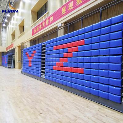 China Customized Indoor Retractable Bleachers Aluminum Material Optional Handrail For Customized Needs for sale