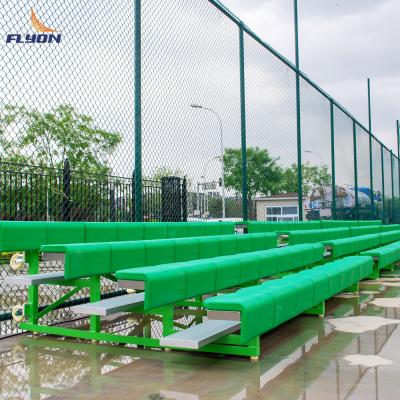China Customizable Outdoor Aluminum Bleachers With Optional Guardrails for sale