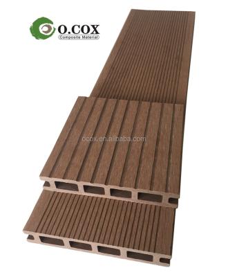 China Outdoor Cheap Price Hollow Wooden Decking WPC Plastic Composite Decking for sale