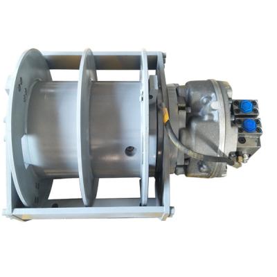 China CRANK 4 Ton 7ton Hydraulic Winch Double Drum Fast Slewing Speed Double Winch for sale
