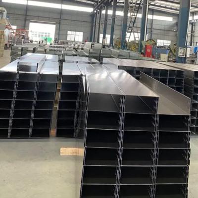 China Fire Resistant Silver Solid Cable Tray For Cable Routing And Protection In Steel Construction for sale