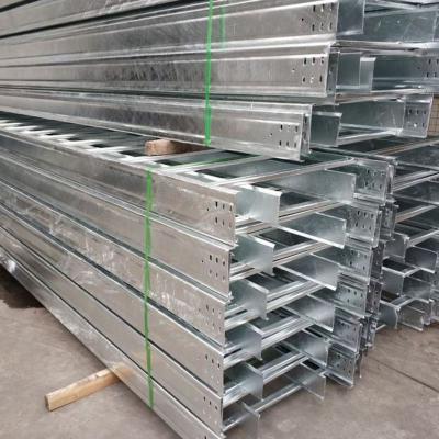 China Highly Corrosion Resistant Cable Ladder Support Tray Silver Finish And Steel Material for sale