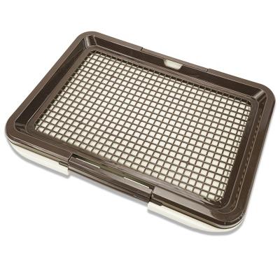 China Plastic Pet Tray Toilet Easily Clean Dog Cat Litter Box Puppy Training Pads Potty & Portable Pet Training Toilet for sale