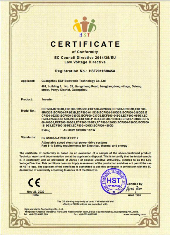 CE - Guangzhou Yichuangfei Electronic Technology Co., Ltd.