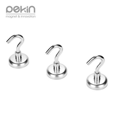 China Pekin Industrial High Quality Strong Magnetic Hooks Strong Magnetic Hooks Neodymium Magnet Holder Hook D36mm for sale