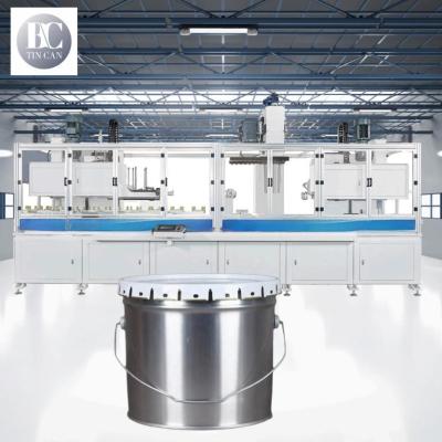 中国 10Lのバケツのフラングとシミングのための自動バケツバケツ製造機械 販売のため