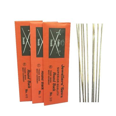 China Easy Operation Gold Swords U Jig Saw Blade Gold And Silver Jewelry Wire Saw Blade Woodworking Metal Pull Flower Saw Blade for sale