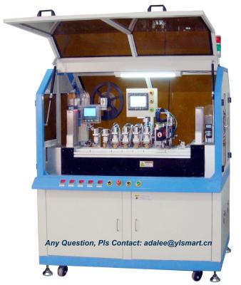 China Automatische IC-kaart inbedmachine YIE-4000 die de geperforeerde IC-chips implanteert in geslepen gleuf of holtes van PVC-kaarten Te koop