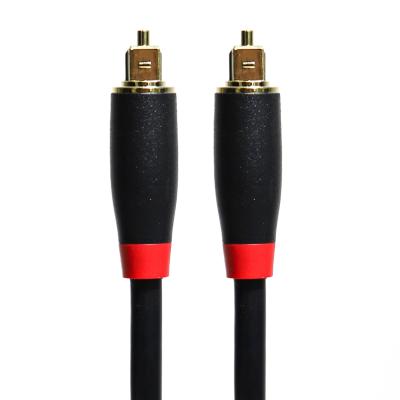 中国 高品質の工場価格 24K デジタル オプティカル オーディオ Toslink ケーブル ABS メッキ金 Ject 1.5M 販売のため