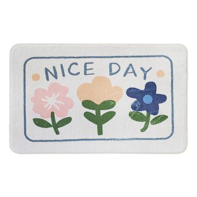 China Sustainable Installation Design Decked Genuine Microfiber Factory Support Machine Made Custom Bath Mat Rug for sale