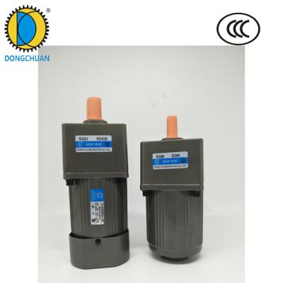 China Dongchuan 120w 90mm Ac Electric Speed Control Totally Enclosed Small Gear Motor With Gearbox for sale