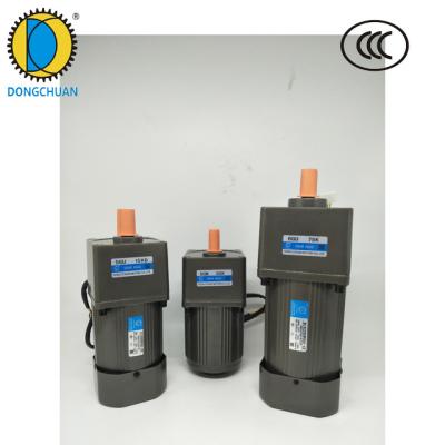 China Dongchuan Factory 250W Mini Constant Speed Motor 220V AC Totally Enclosed Speed Reducer for sale