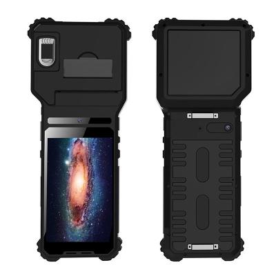 China Schroffes Android - Tablet-Positionsterminalplastik IP54 6000mAh biometrisch mit Drucker zu verkaufen