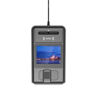 중국 쿼드 현명한 생체 측정 카드 판독기 NFC 알륀너 ISO7816 판매용