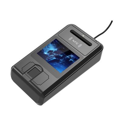 중국 다중 터치 스크린 한 개의 수프리마 생체 측정 접촉식 카드 리더기 1000mAh 판매용