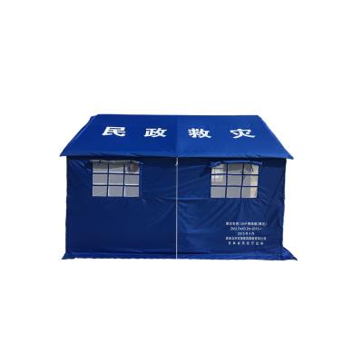 China 100% Handmade Reinforced Steel Frame Camouflage Folding Tent Relief Tent Military Shelter for sale