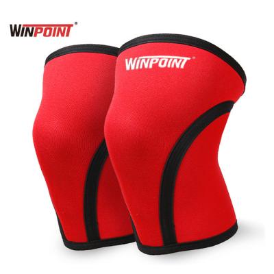 China WINPOINT Compression FITNESS Professional 7mm Weightlifting Synthetic Rubber Neoprene Top Thickened Gym Fitness Knee Support for sale