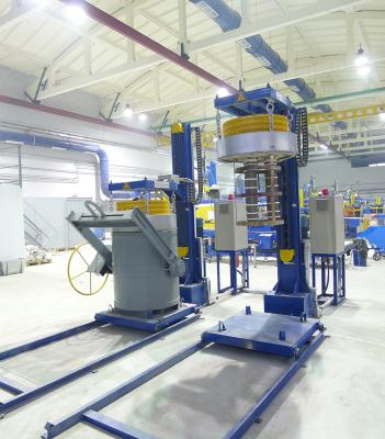 China Pré-aquecedor de lagarta de cor azul para lagartas de transferência com sistema de controlo PLC à venda
